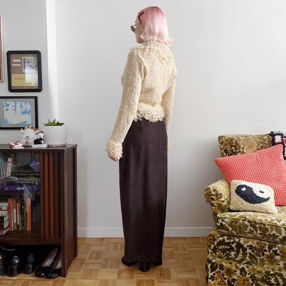 Vintage brown corduroy maxi skirt - Picture 4 of 4